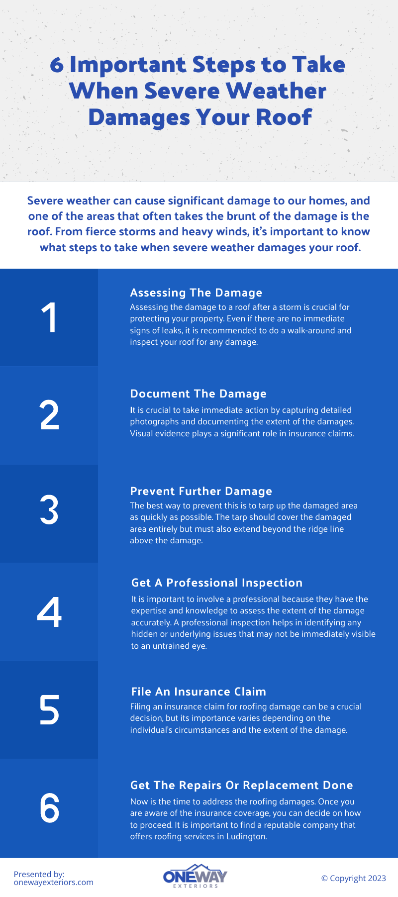6 steps to take when your roof has been damaged by weather