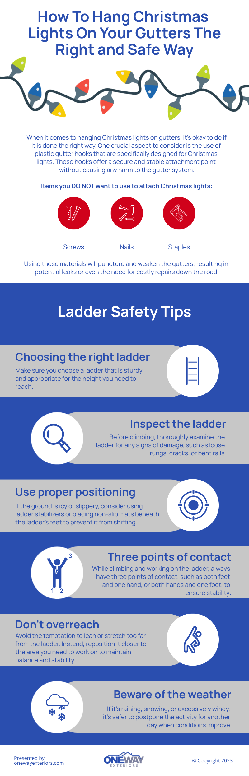 How To Install Christmas Lights On Gutters