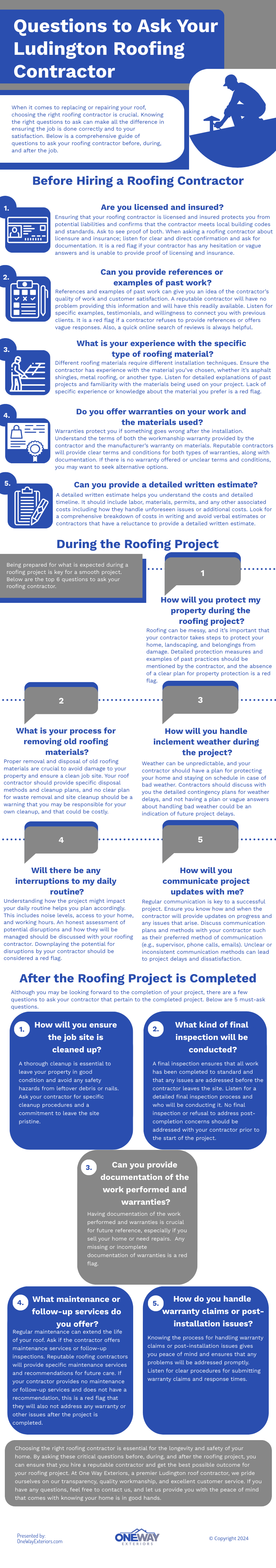 Question to Ask Your Ludington Roofing Contractor Question to Ask Your Ludington Roofing Contractor