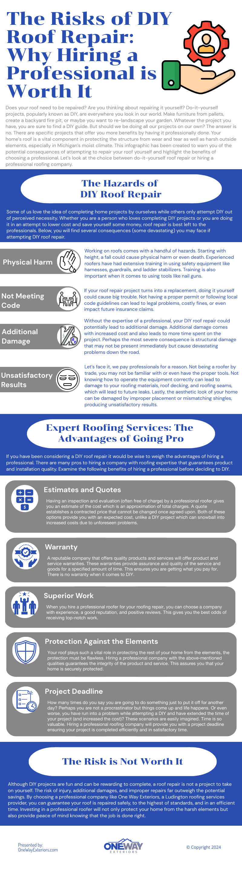 The Risks of DIY Roof Repair Why Hiring a Professional is Worth It The Risks of DIY Roof Repair: Why Hiring a Professional is Worth It
