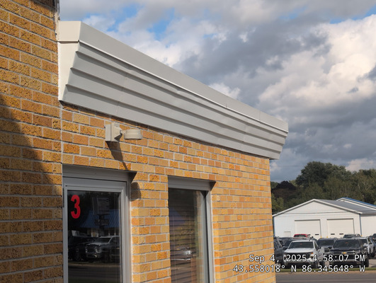New Era Reformed Church Custom Fascia Installation For Maintenance Reduction Project in New Era Mi  49446