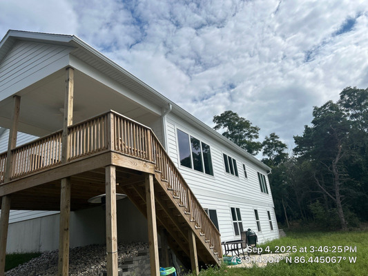 Gutter Installation To Address Overflow Issues Project in Ludington MI 49431